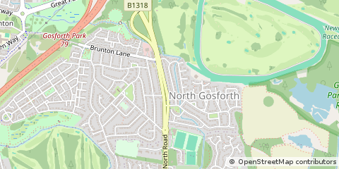 Map of Newcastle Upon Tyne