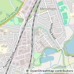 Map of Redhill, Surrey