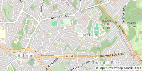 Map of Southampton, Hampshire