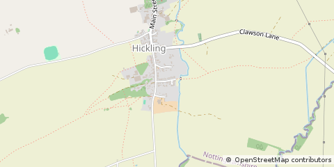Map of Melton Mowbray, Leicestershire
