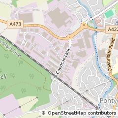 Map of Pontyclun, MID Glamorgan