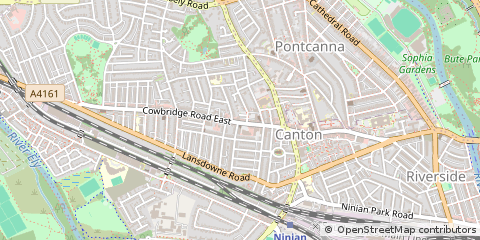 Map of Cardiff