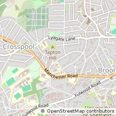 Map of Sheffield, Nottinghamshire