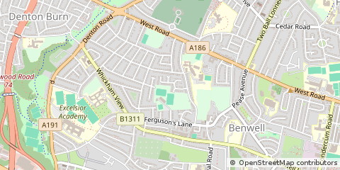 Map of Newcastle Upon Tyne
