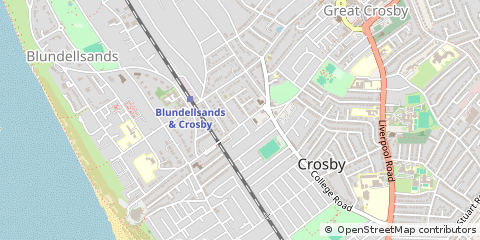 Map of Liverpool, Merseyside