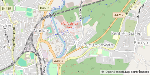 Map of Swansea