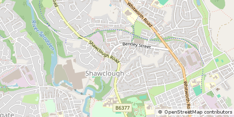 Map of Rochdale, Lancashire