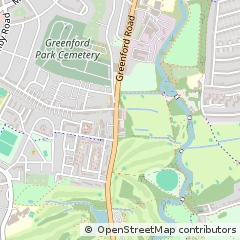Map of Greenford, Middlesex