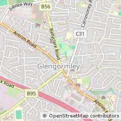 Map of Newtownabbey