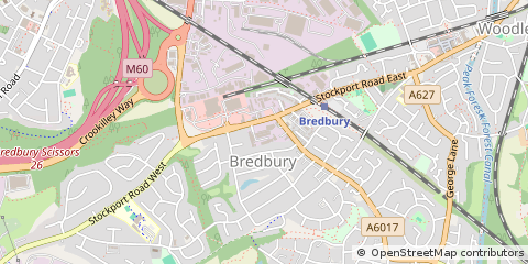 Map of Stockport