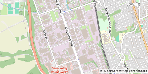 Map of Gateshead