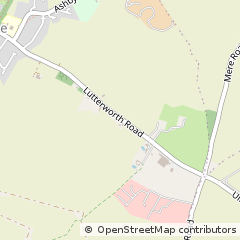 Map of Lutterworth, Leicestershire