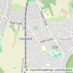 Map of Esher, Surrey