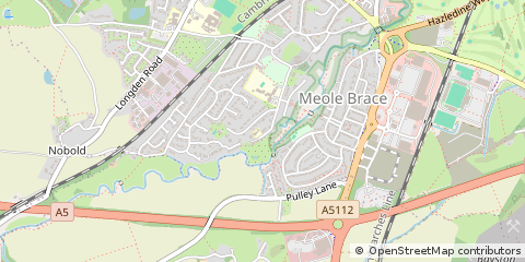 Map of Shrewsbury