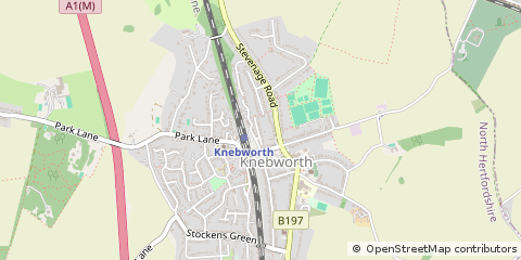 Map of Knebworth