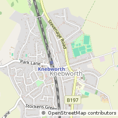 Map of Knebworth