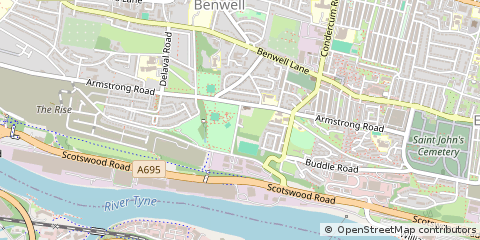Map of Newcastle Upon Tyne