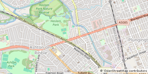 Map of Preston, Lancashire