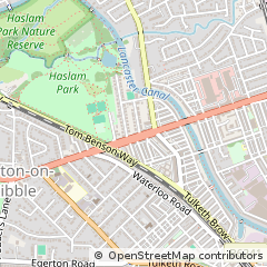 Map of Preston, Lancashire
