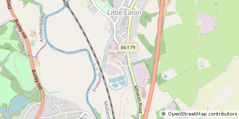Map of Little Eaton, Derby