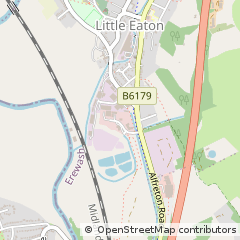 Map of Little Eaton, Derby