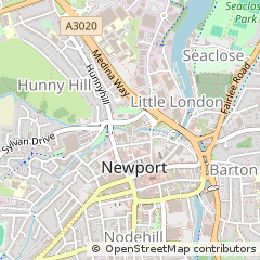 Map of Newport, Isle of Wight