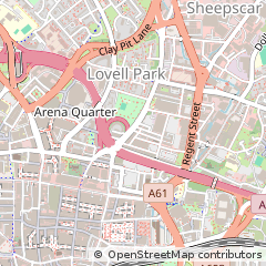 Map of Leeds, West Yorkshire