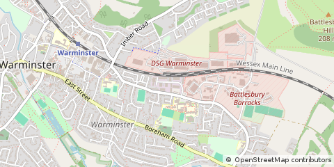 Map of Warminster, Wiltshire