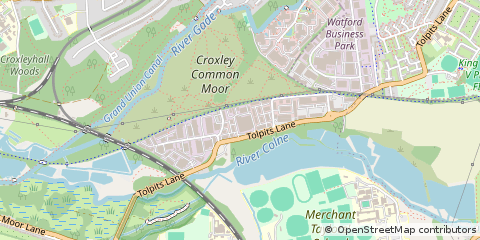 Map of Watford, Hertfordshire