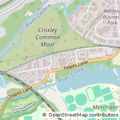 Map of Watford, Hertfordshire