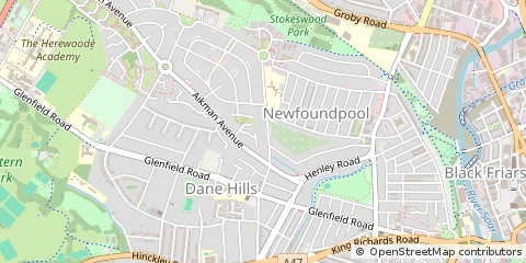 Map of Leicester