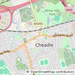 Map of Cheadle, Cheshire