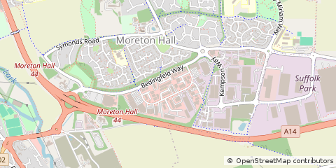 Map of Bury ST Edmunds, Suffolk