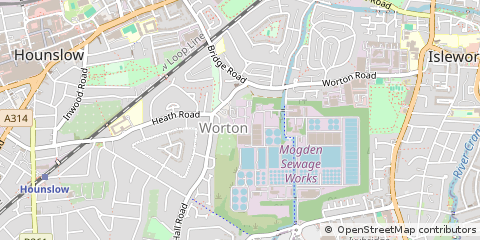 Map of Isleworth, Middlesex