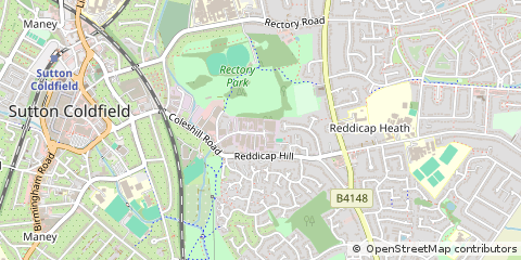 Map of Sutton Coldfield