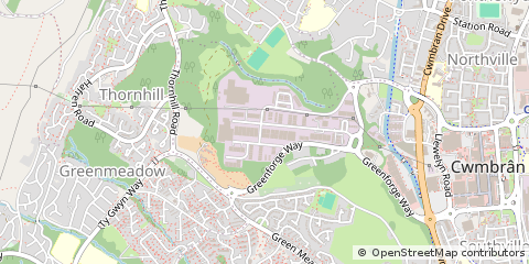 Map of Cwmbran