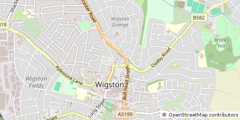 Map of Wigston, Leicester