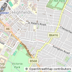 Map of Leicester