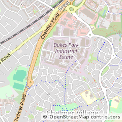 Map of Chelmsford, Essex