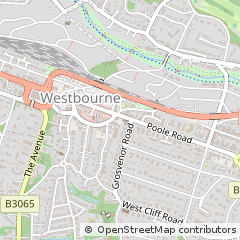 Map of Bournemouth, Dorset
