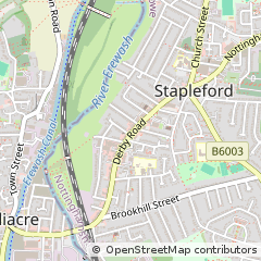 Map of Nottingham, Nottinghamshire