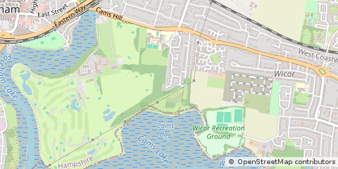 Map of Fareham, Hampshire