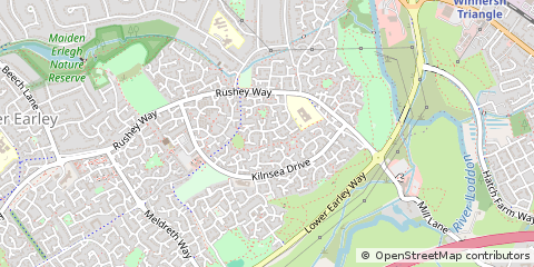Map of Reading, Berskhire