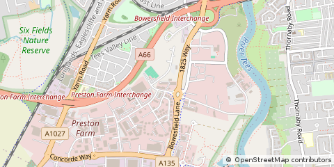 Map of Stockton-on-Tees