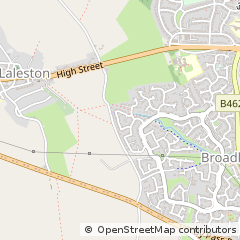 Map of Bridgend, MID Glamorgan