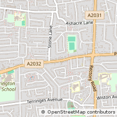 Map of Worthing, West Sussex