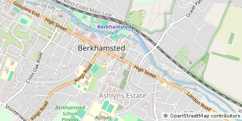 Map of Berkhamsted, Herts