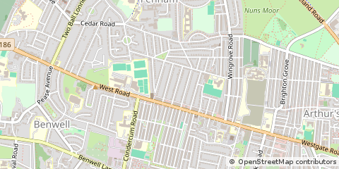 Map of Newcastle Upon Tyne, Tyne & Wear