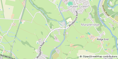 Map of Marple Stockport, Cheshire