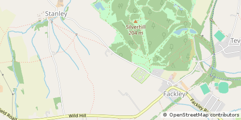 Map of Sutton in Ashfield, Nottinghamshire